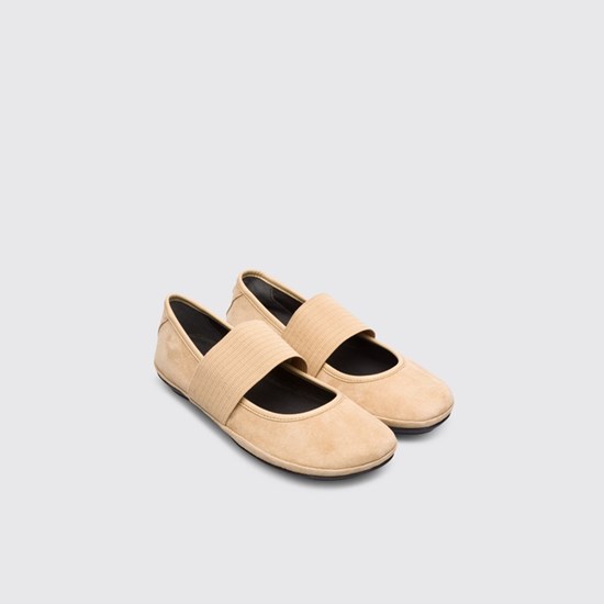 Ballerines Camper Right Femme Beige | QF7652849