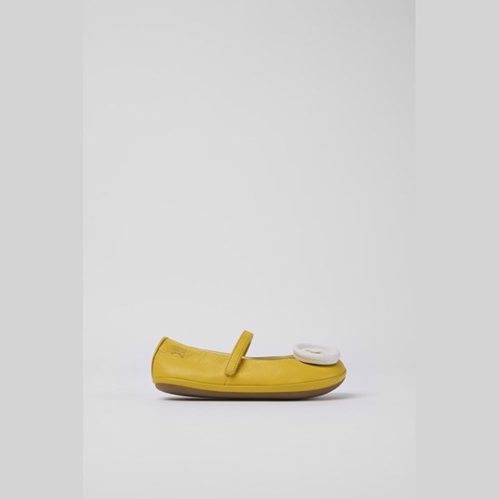 Ballerines Camper Twins Fille Jaune | QC8642739