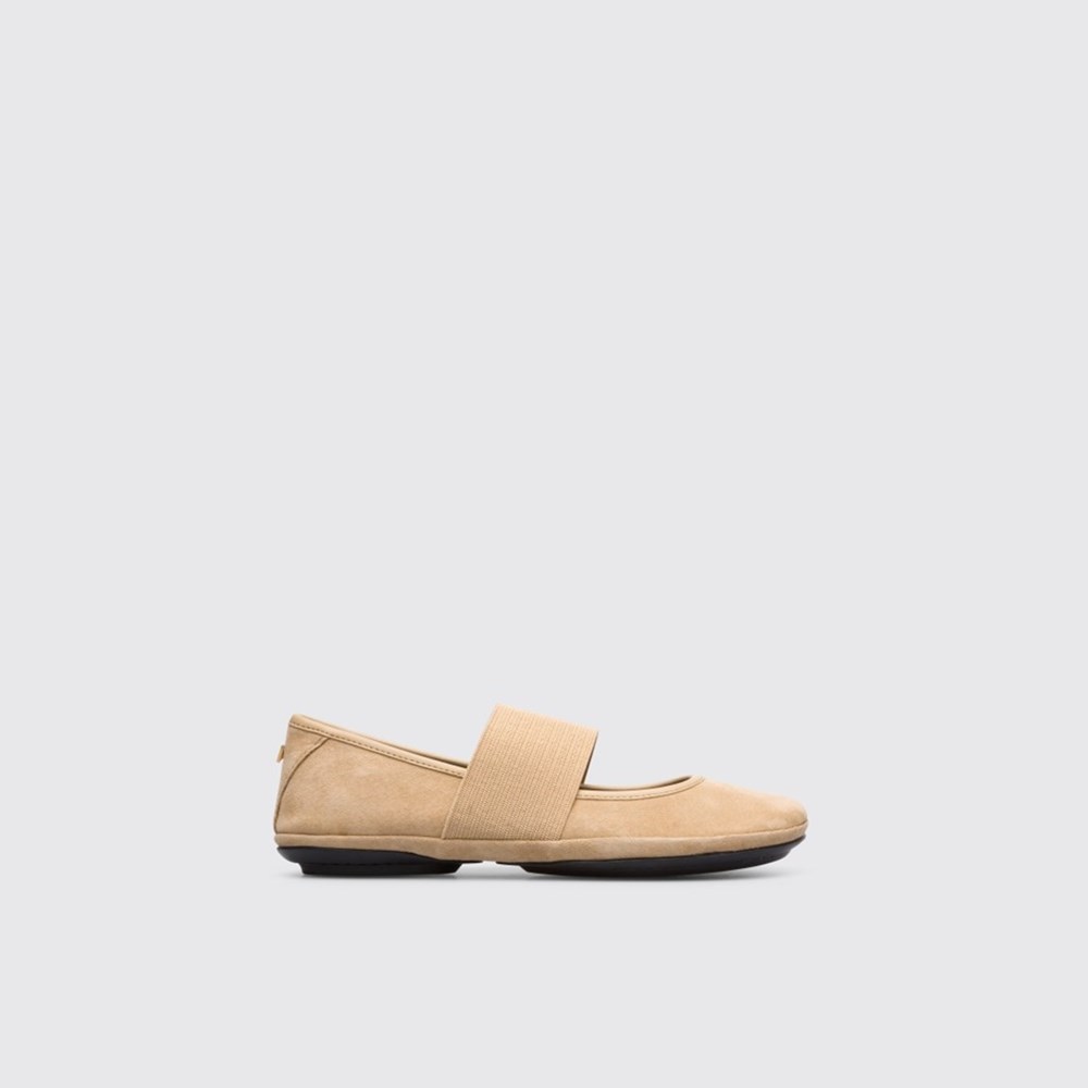 Ballerines Camper Right Femme Beige | QF7652849