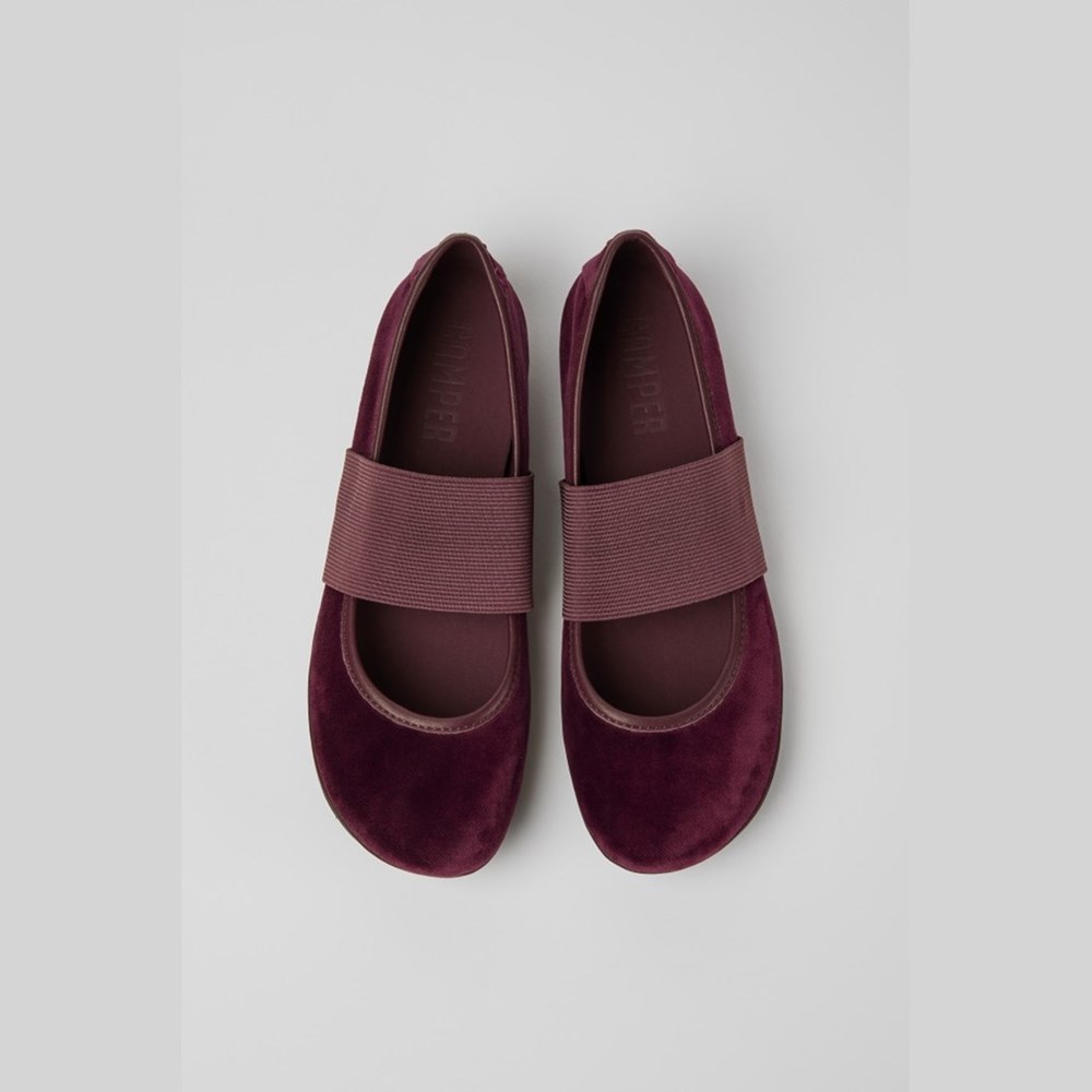 Ballerines Camper Right Femme Bordeaux | PX4132970