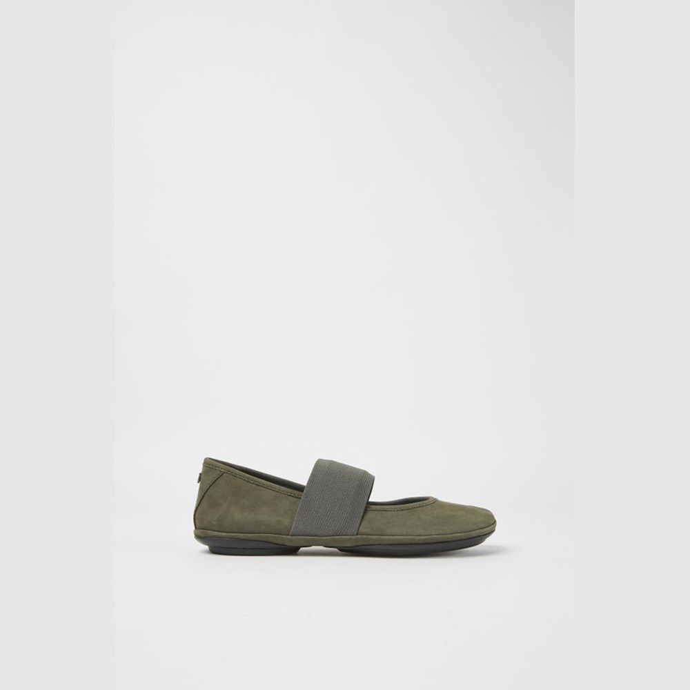 Ballerines Camper Right Femme Vert | GE6194502