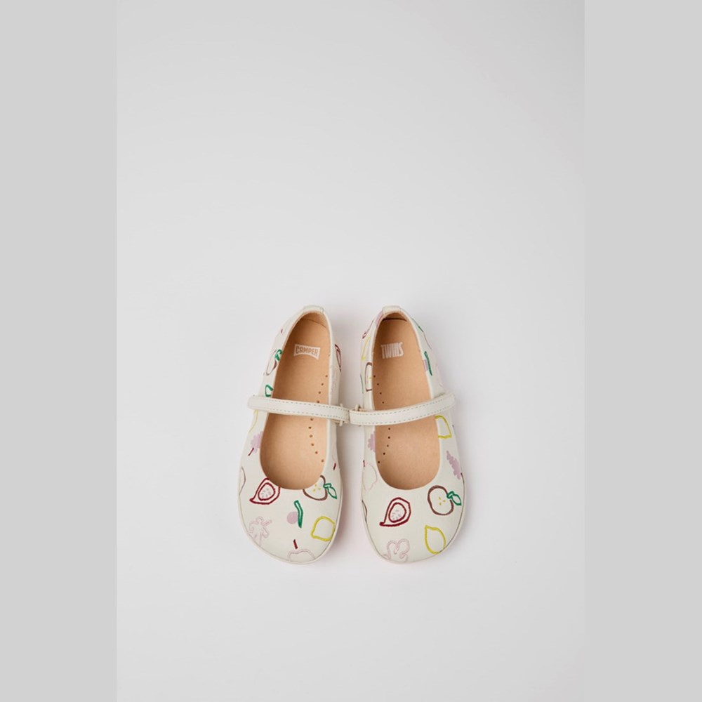 Ballerines Camper Twins Fille Blanche | OW7015394