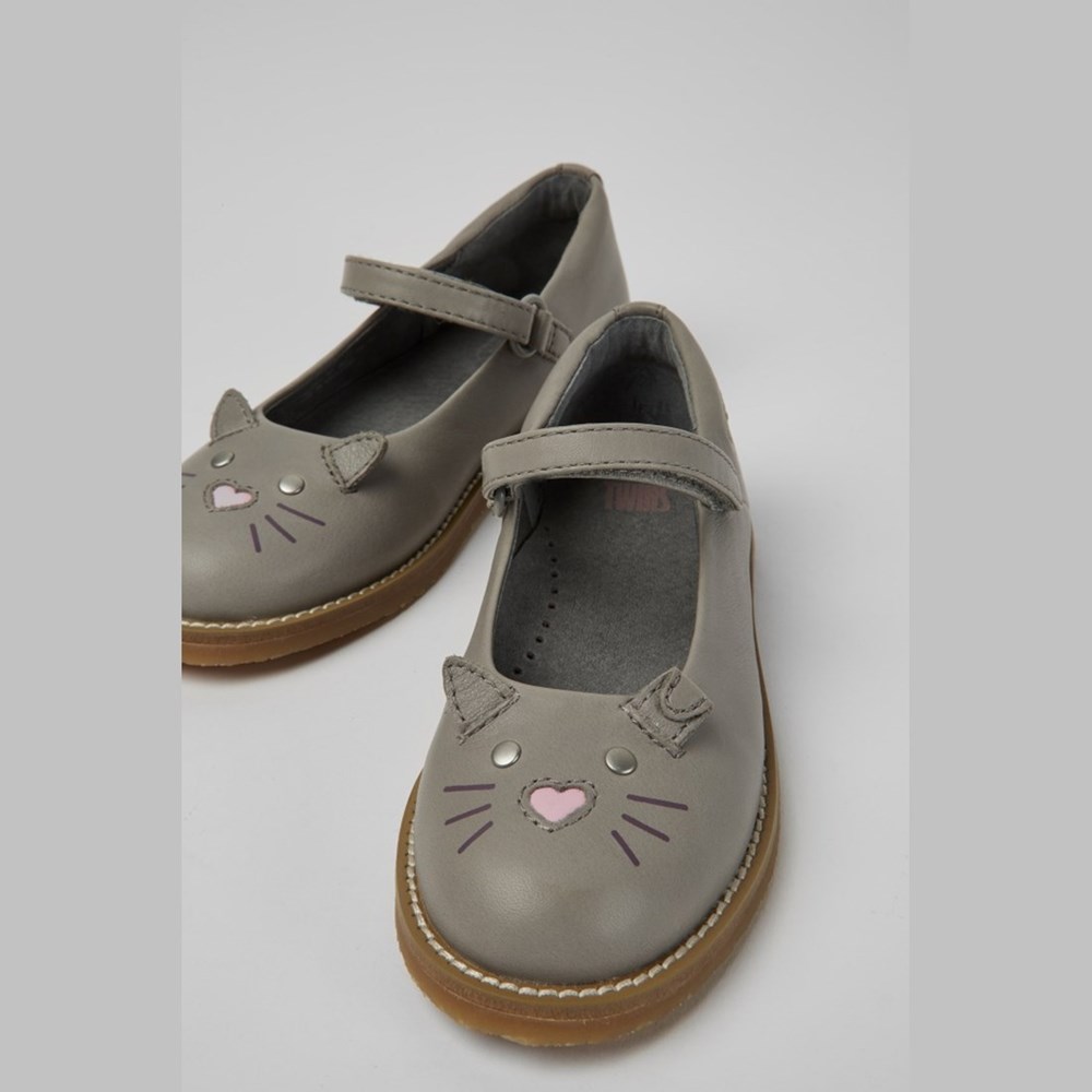 Ballerines Camper Twins Fille Grise | CT4150923