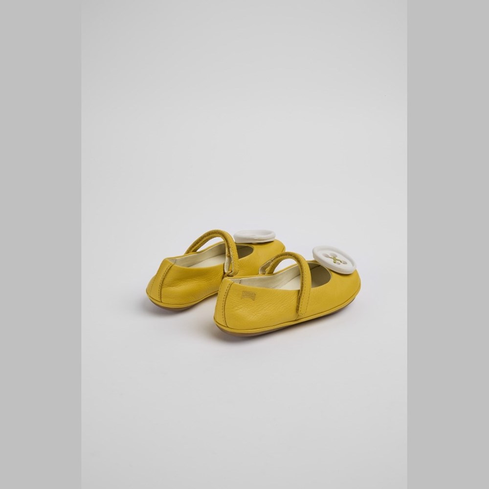 Ballerines Camper Twins Fille Jaune | QC8642739