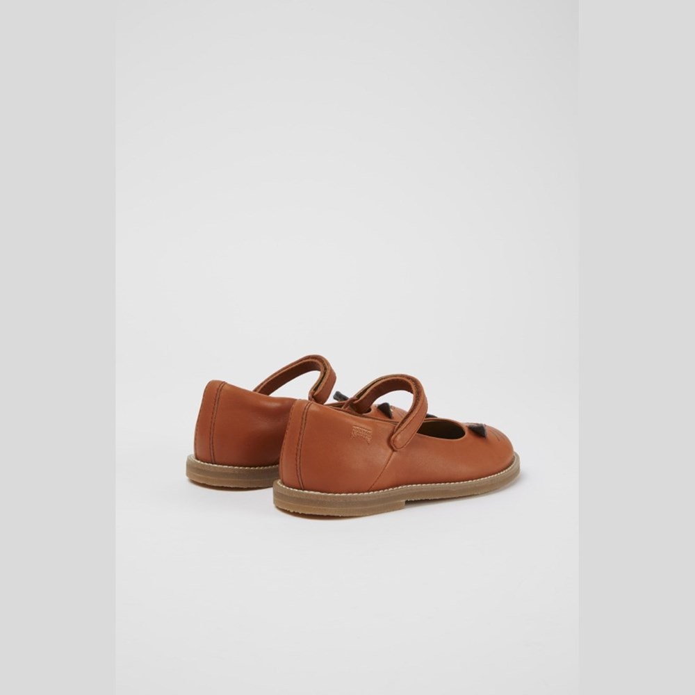 Ballerines Camper Twins Fille Marron | IF2847519