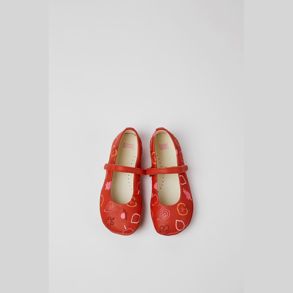 Ballerines Camper Twins Fille Rouge | EN0987536