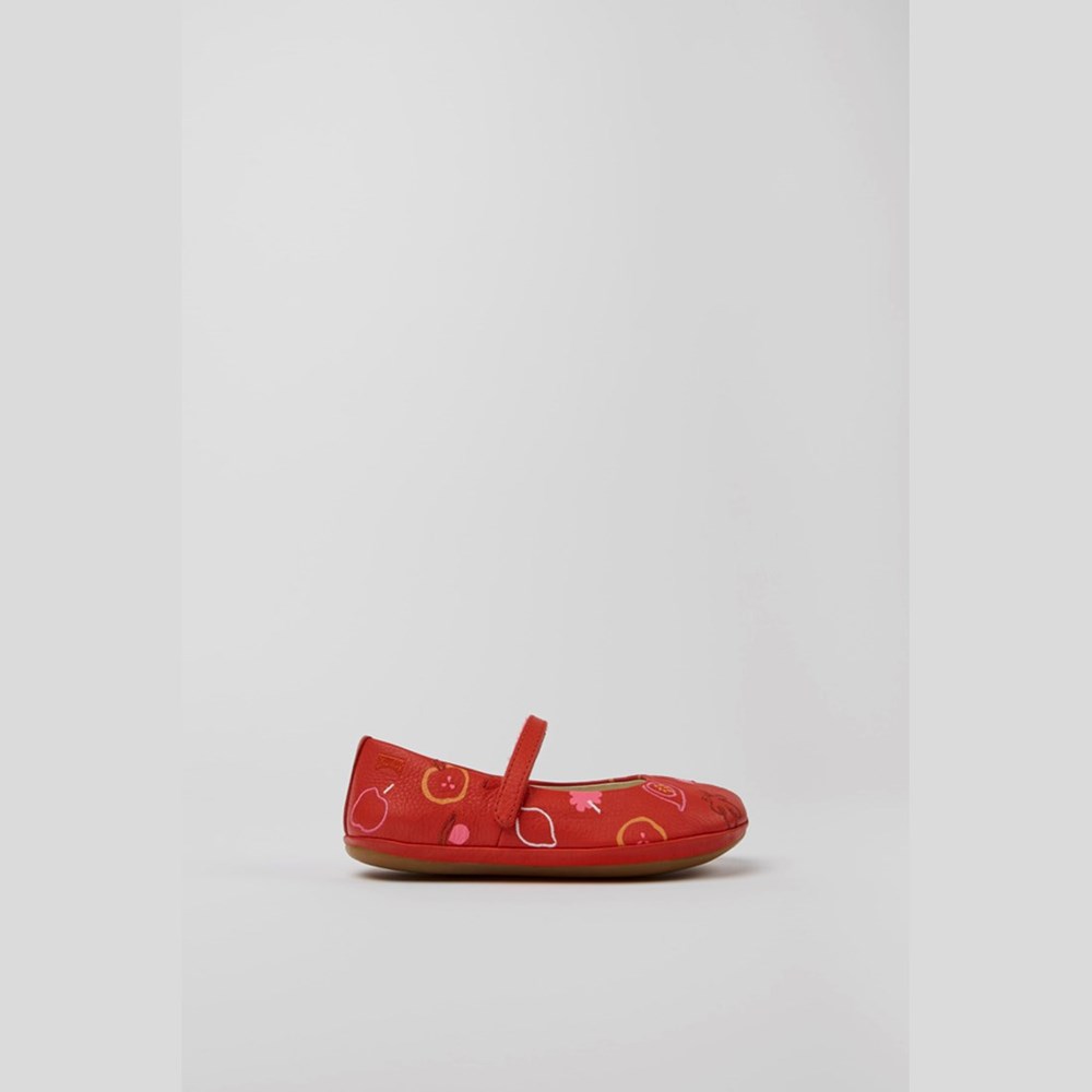 Ballerines Camper Twins Fille Rouge | EN0987536