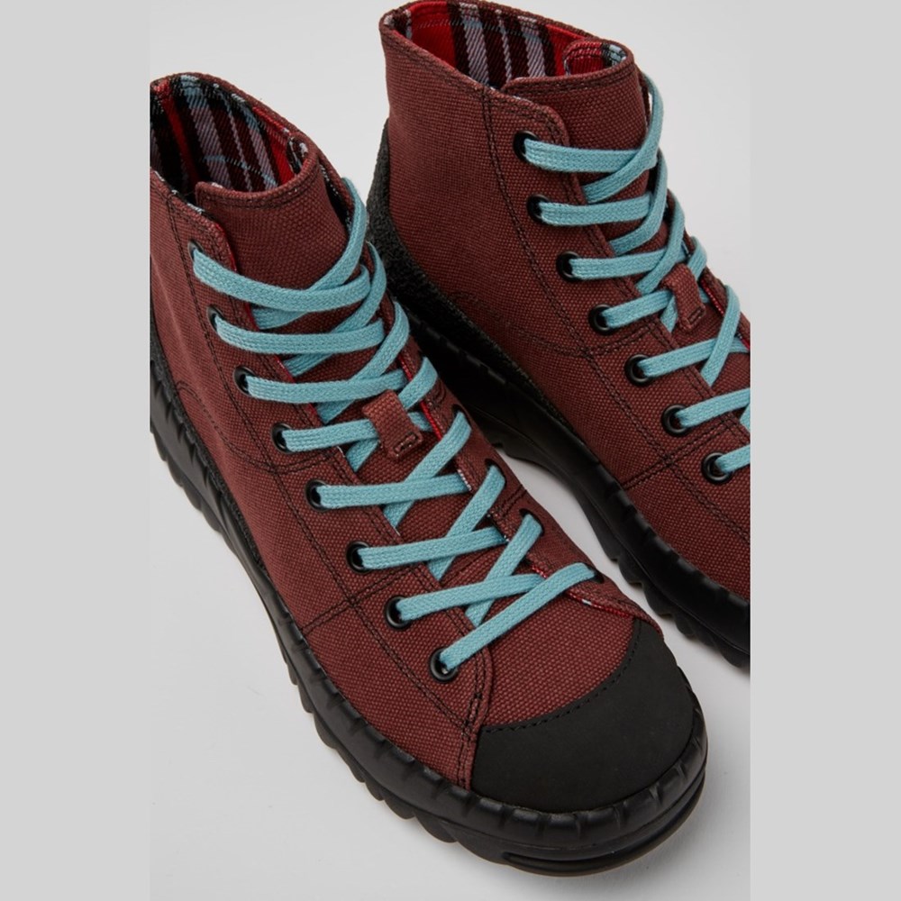 Baskets Camper Teix Femme Bordeaux | GH4623510