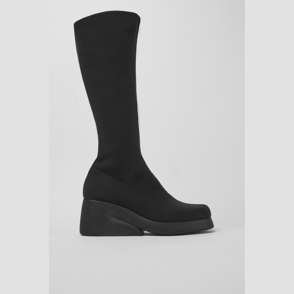 Bottes à Talons Camper Kaah TENCEL Femme Noir | HA4723981