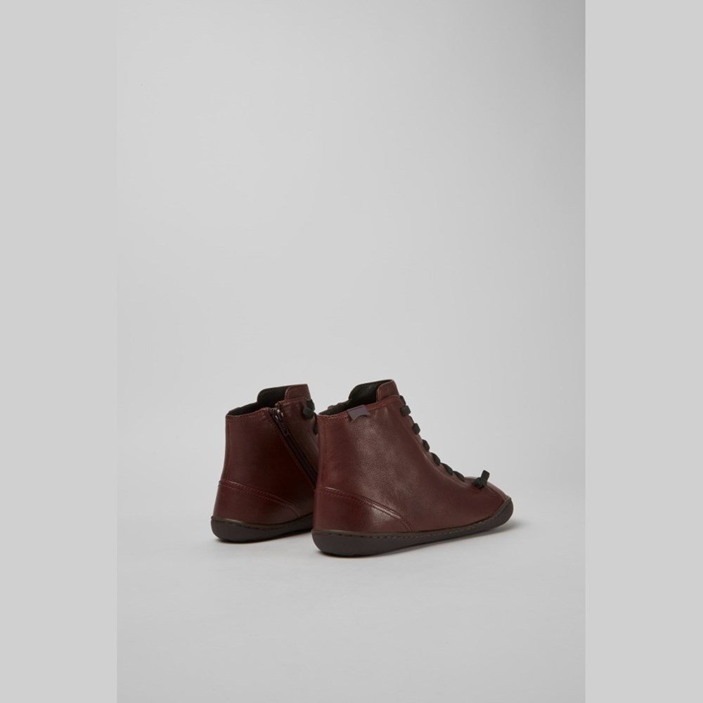 Bottines Camper Peu Femme Bordeaux | RP9756240