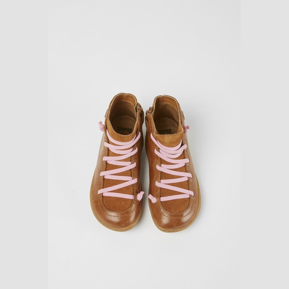 Bottines Camper Peu Fille Marron | IC4702316