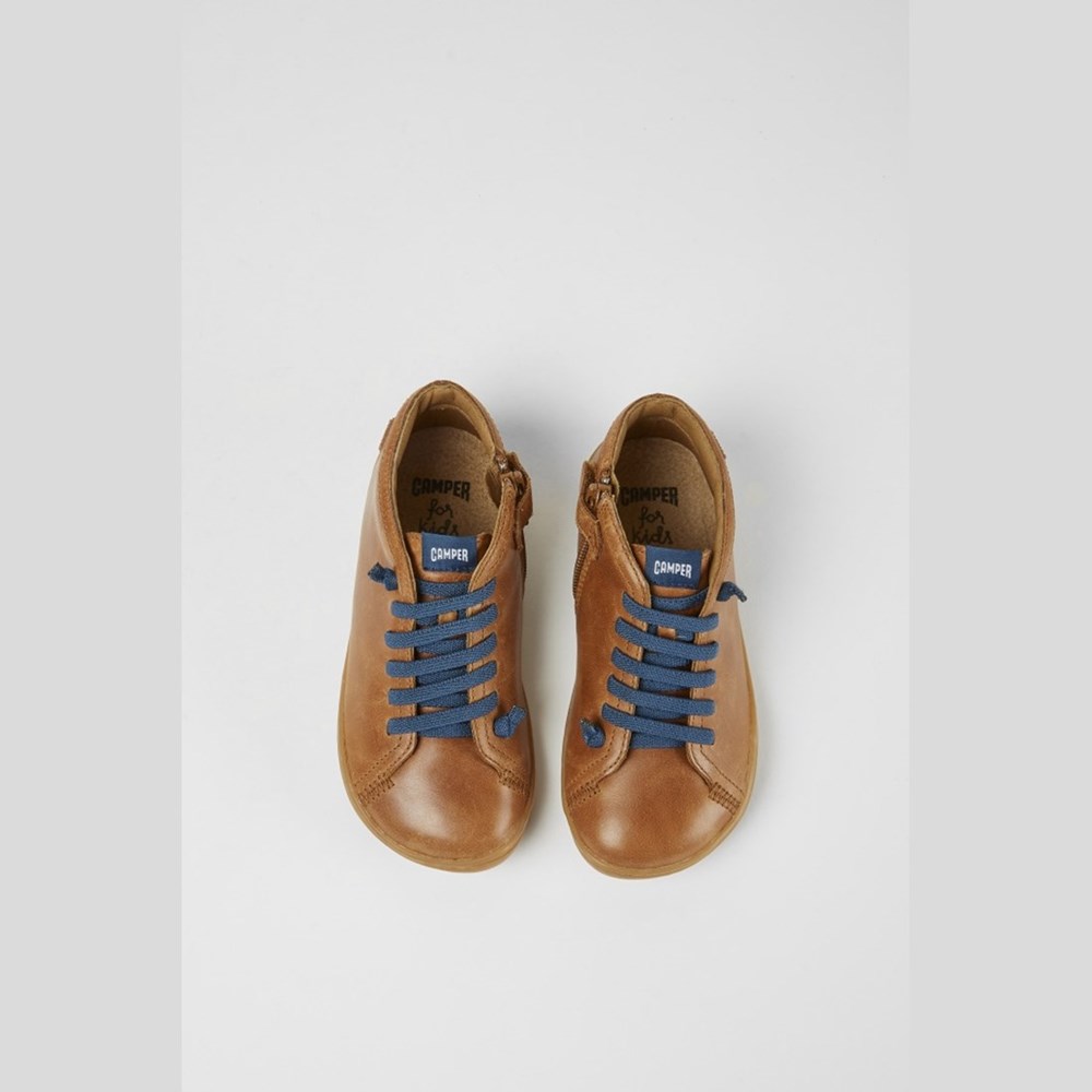 Bottines Camper Peu Fille Marron | PW6079238