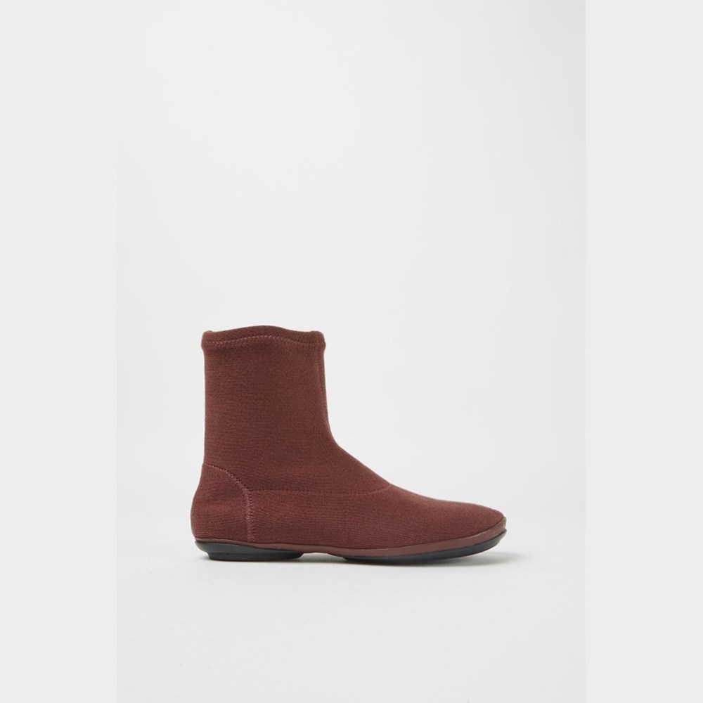 Bottines Camper Right TENCEL Femme Bordeaux | ON1045376