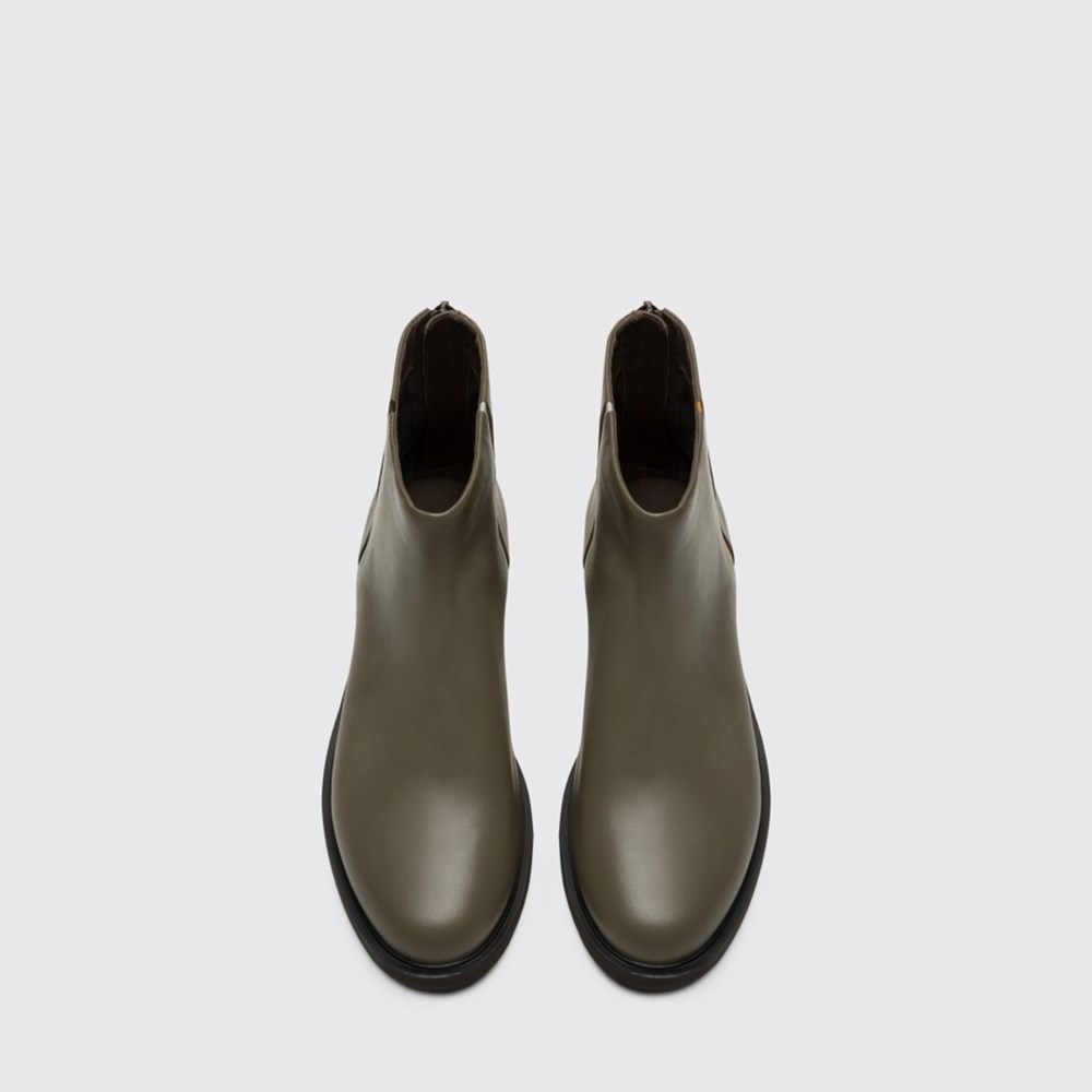 Bottines Camper Twins Femme Vert | GW2570684