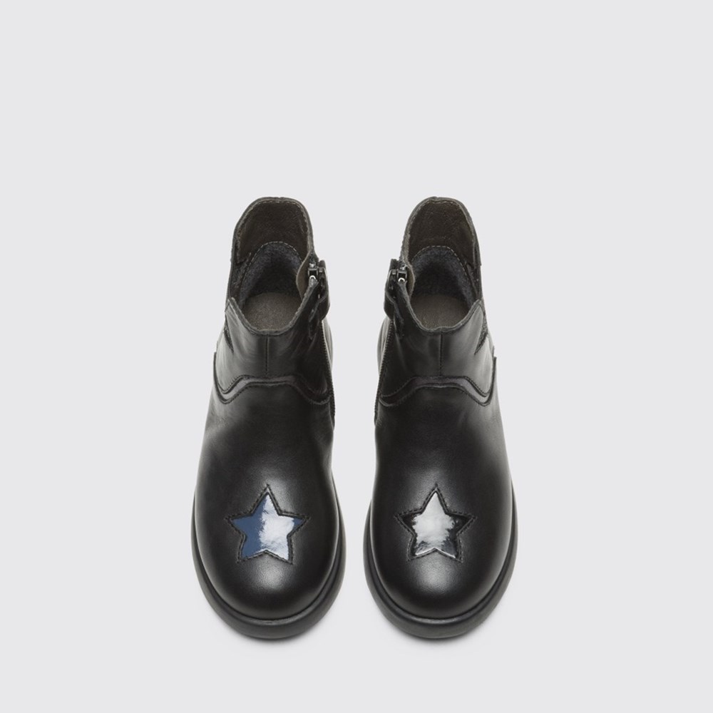 Bottines Camper Twins Fille Noir | WO7098624