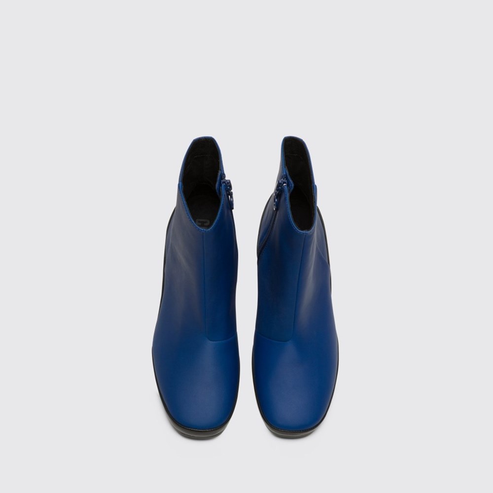 Bottines Camper Upright Femme Bleu | CY2749053