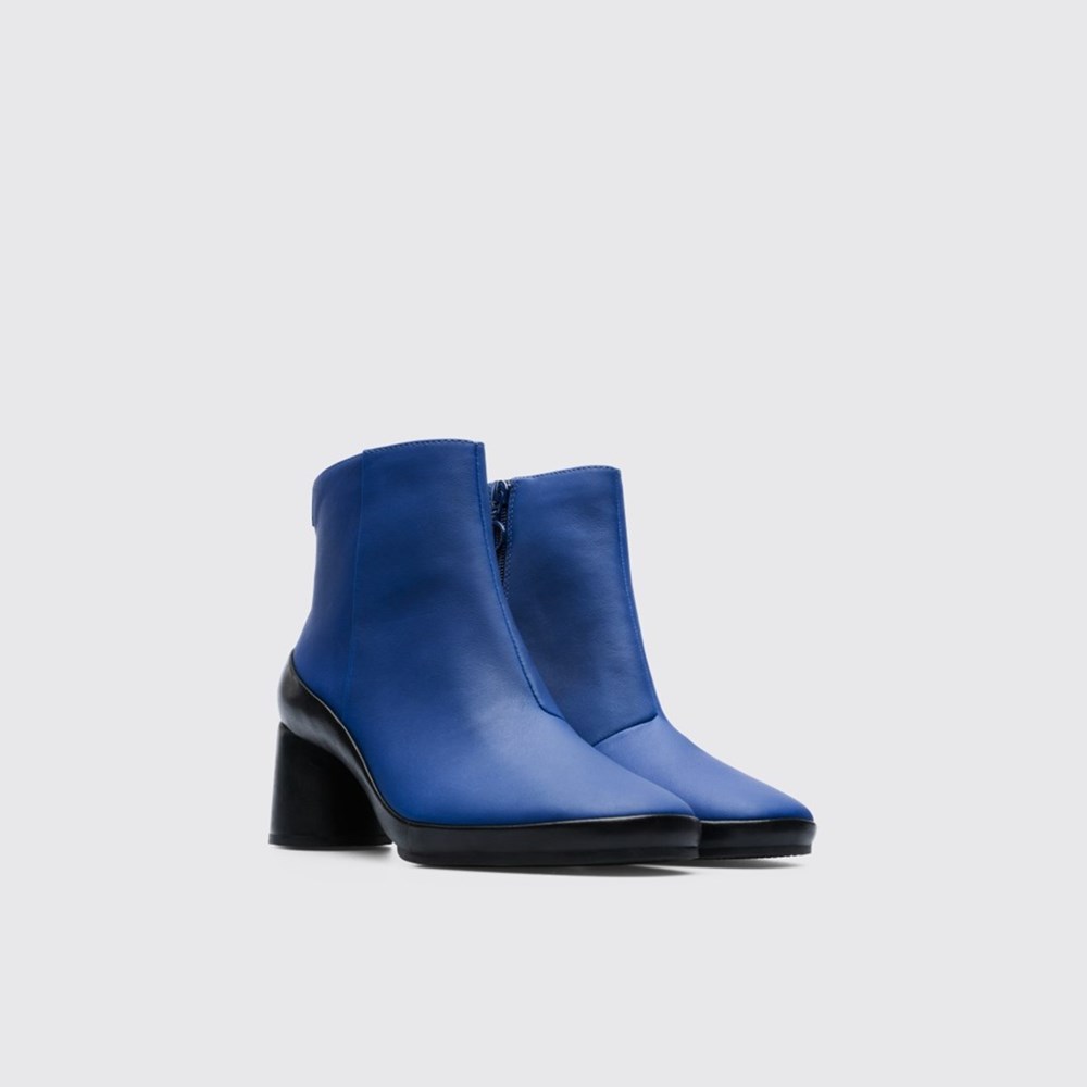 Bottines Camper Upright Femme Bleu | CY2749053