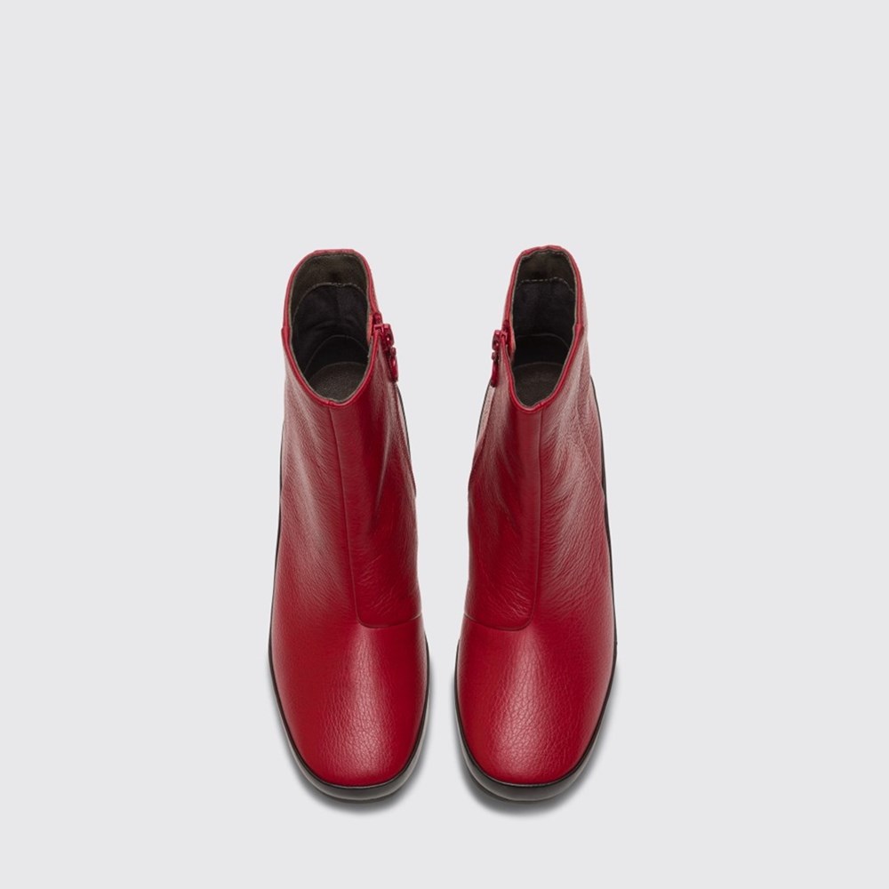 Bottines Camper Upright Femme Rouge | NX6348917