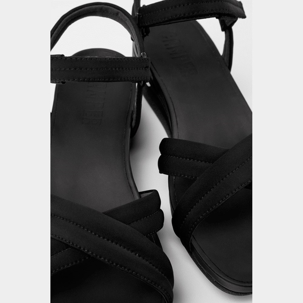 Sandales Compensées Camper Minikaah Femme Noir | SK0357284