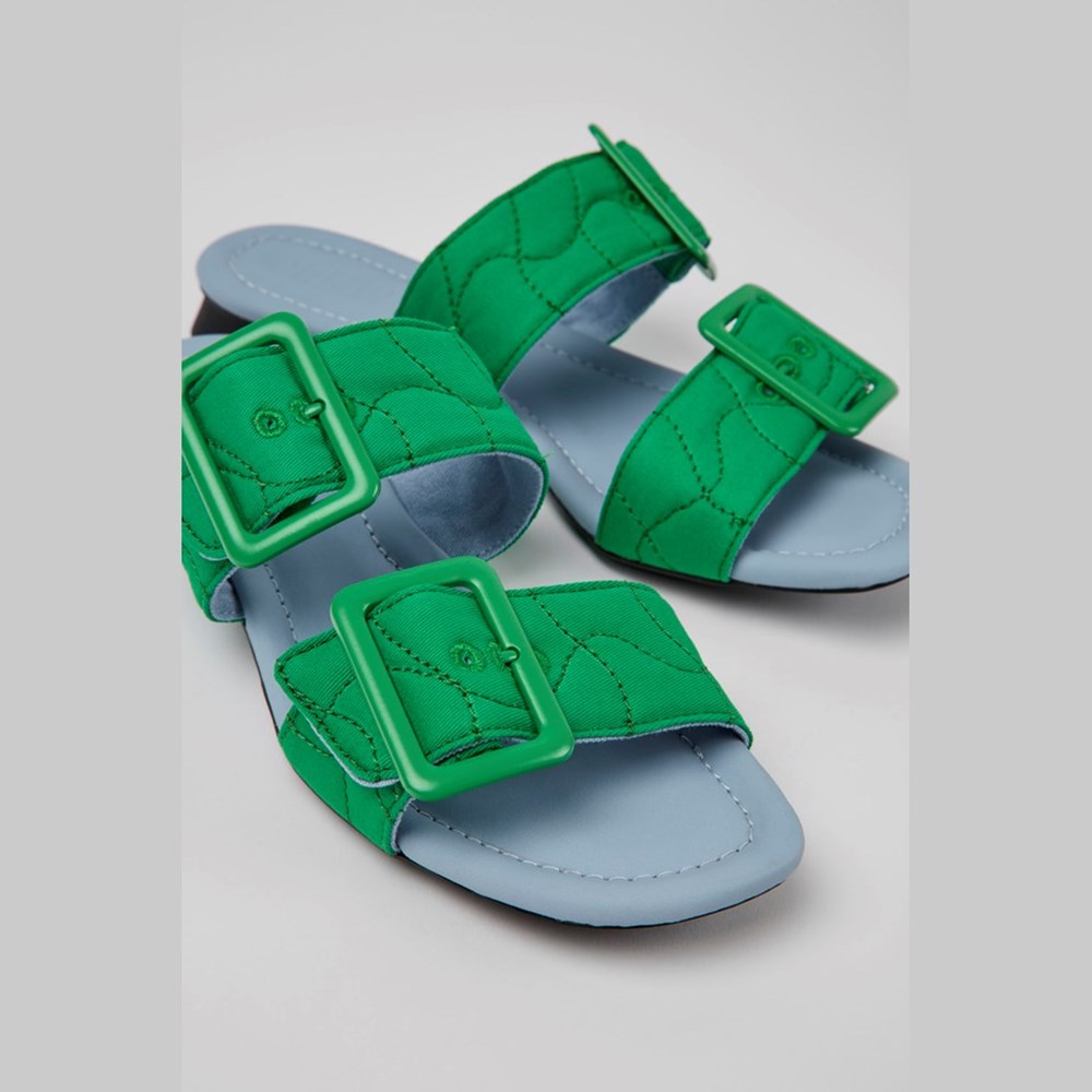 Sandales Plates Camper Casi Myra Femme Vert | BW6059281