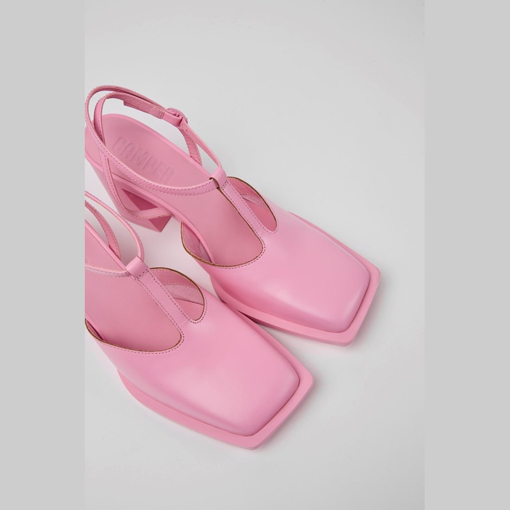 Sandales à Talons Camper Karole Femme Rose | YE2795186