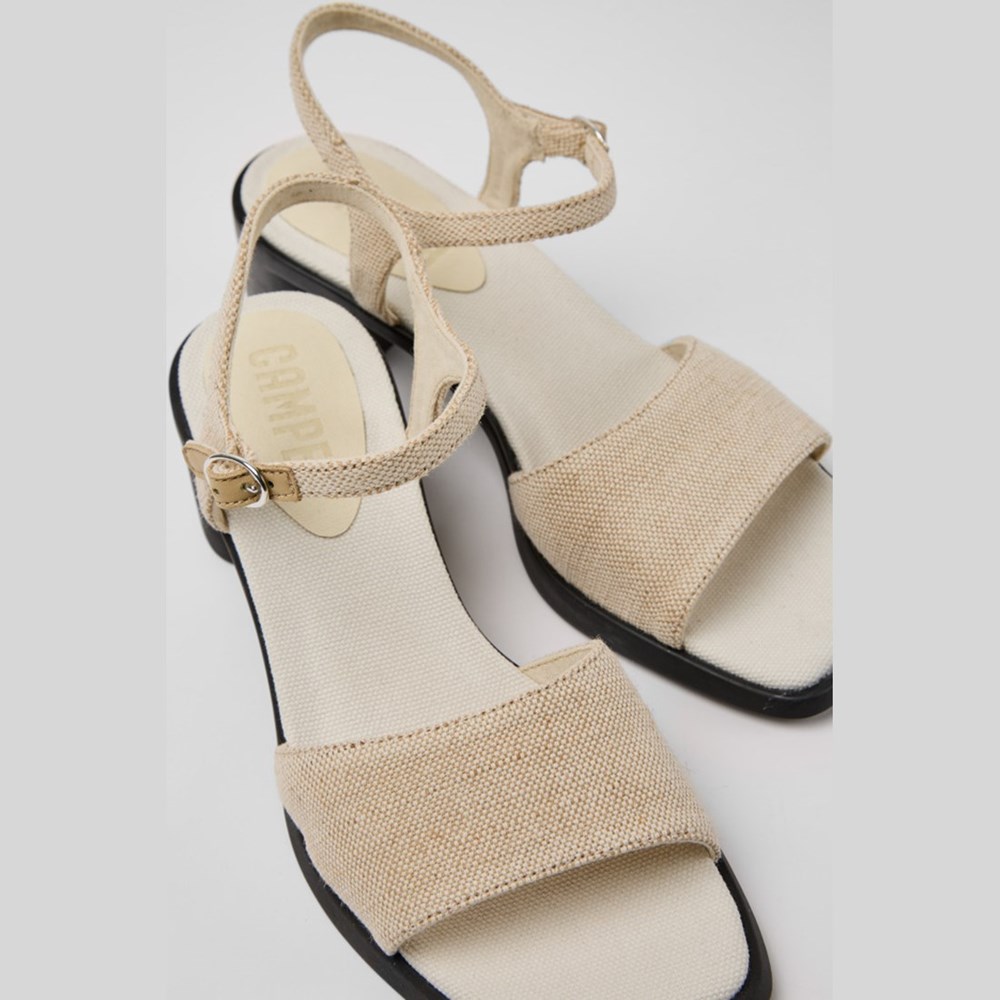 Sandales à Talons Camper Meda Femme Beige | KQ4806591