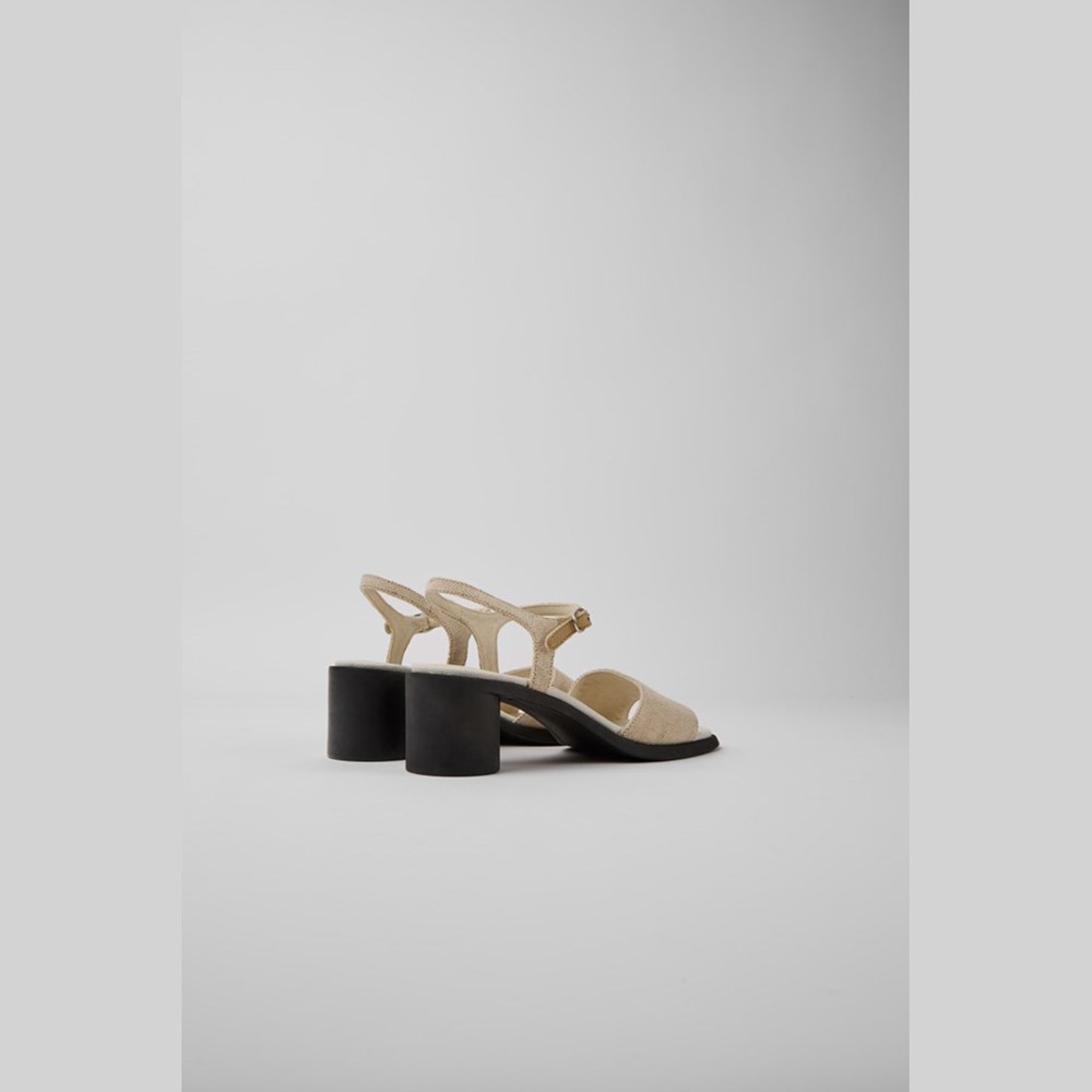 Sandales à Talons Camper Meda Femme Beige | KQ4806591