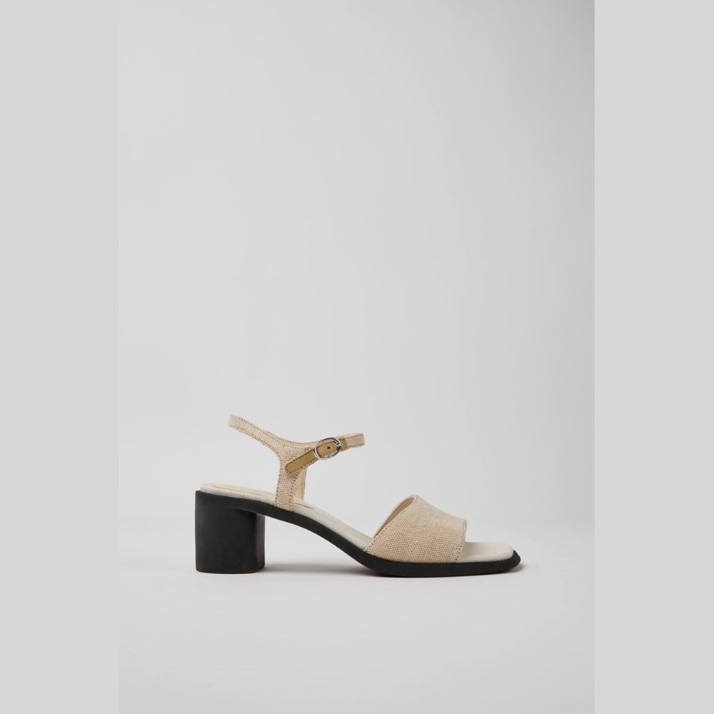 Sandales à Talons Camper Meda Femme Beige | KQ4806591